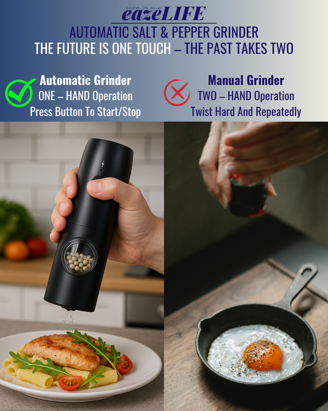 Automatic Salt & Pepper Grinder